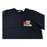 Moschino T-Shirt Girocollo Tinta Unita con Stampa per Bambina HTM058 NERO MOSCHINO 