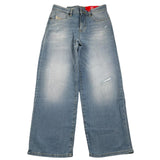 Diesel Jeans Tinta Unita Modello Palazzo per Bambina J00818X AZZURRO DIESEL 