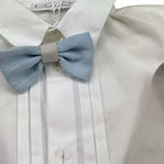 Barcellino Completo 3 Pezzi Papillion-Bermuda con Bretelle-Body per Neonato 120704 BEIGE BARCELLINO 