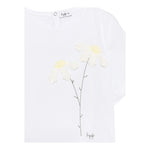 Il Gufo T-Shirt Girocollo Tinta Unita con Ricami per Neonata P25TS482MF032N BIANCO IL GUFO 