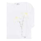 Il Gufo T-Shirt Girocollo Tinta Unita con Ricami per Neonata P25TS482MF032N BIANCO IL GUFO 