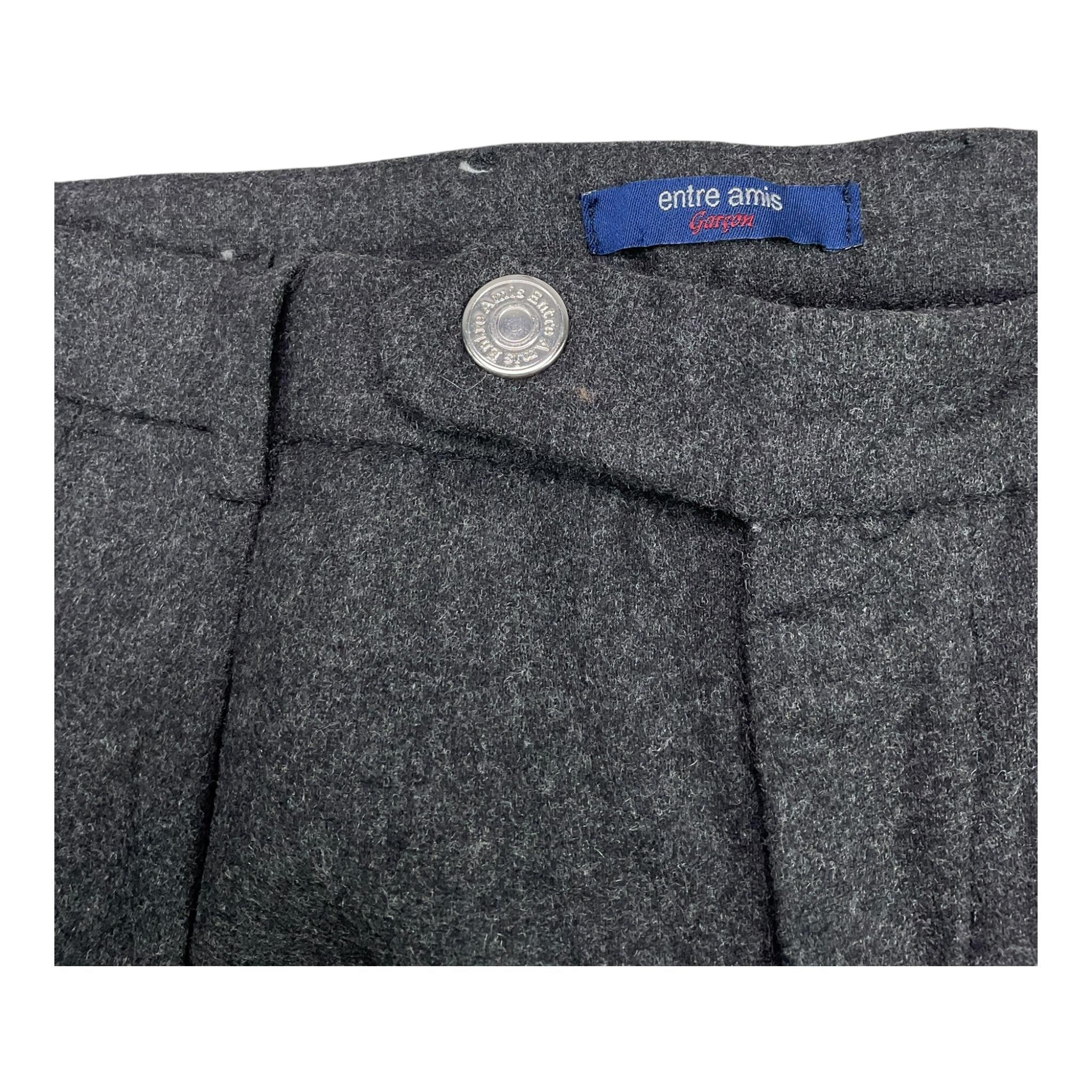 ENTRE AMIS pantalone tinta unita con girovita regolabile  Grigio per Bambino PAN1200 GRIGIO ENTRE AMIS 