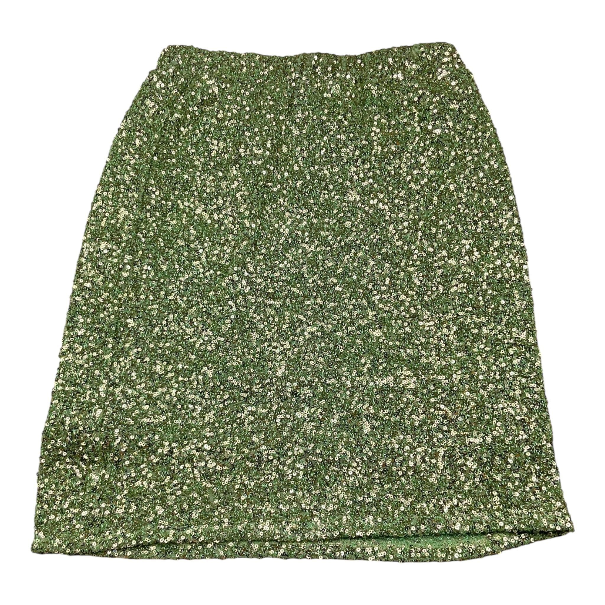 Janice Gonna Tinta Unita con Paillettes per Bambina JN748R VERDE JANICE 