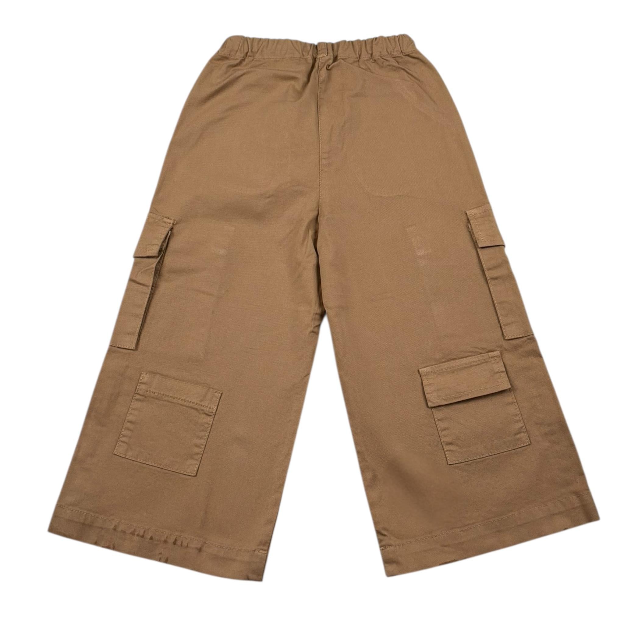 Zhoe & Tobiah Pantalone Tinta Unita con Elastico In Vita per Bambina J&P4FJ BEIGE ZHOE & TOBIAH 