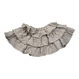 Dou Dou Gonna Tinta Unita con Balze E Elastico In Vita per Bambina DW7A71 SABBIA DOU DOU 