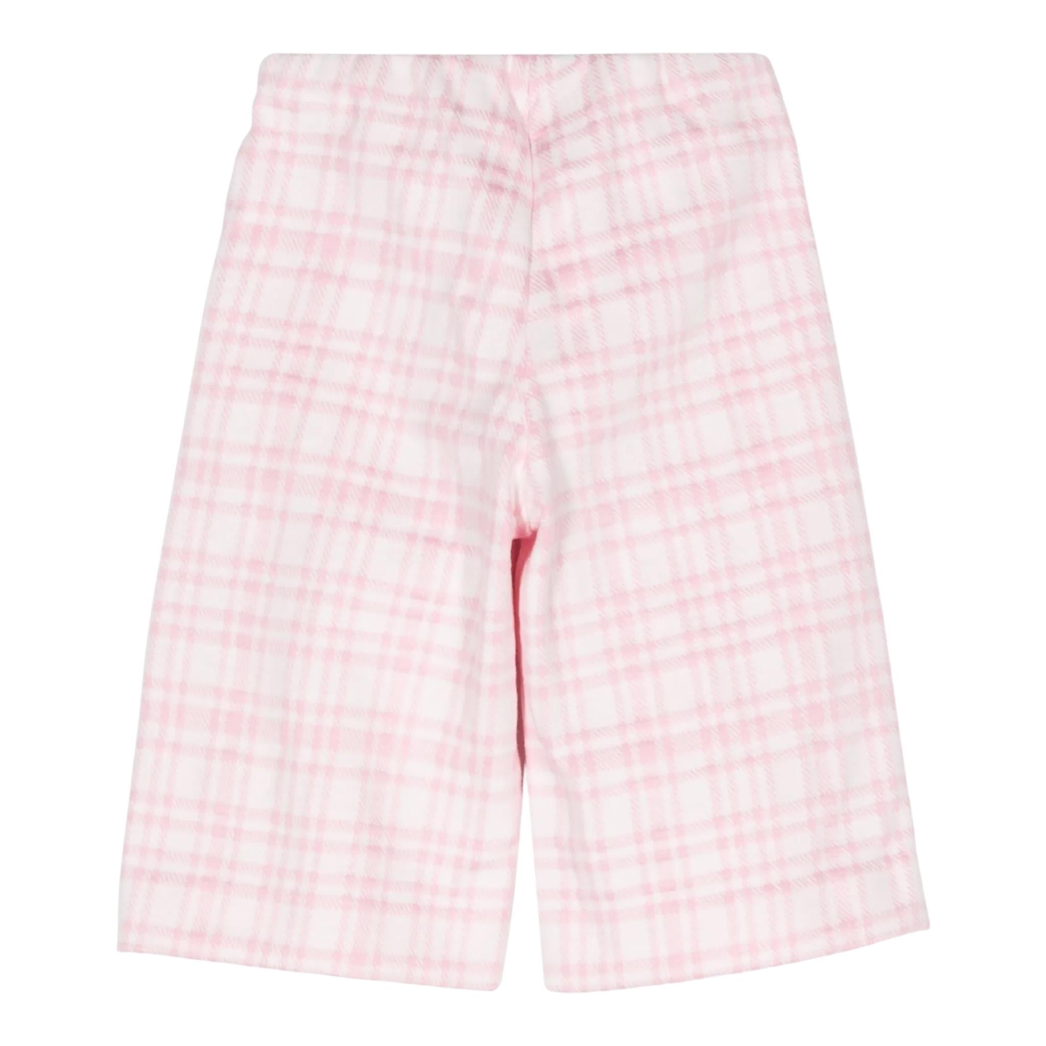 MONNALISA pantalone stampa fantasia modello palazzo Bianco/rosa per Bambina 37D406J BIANCO/ROSA MONNALISA 