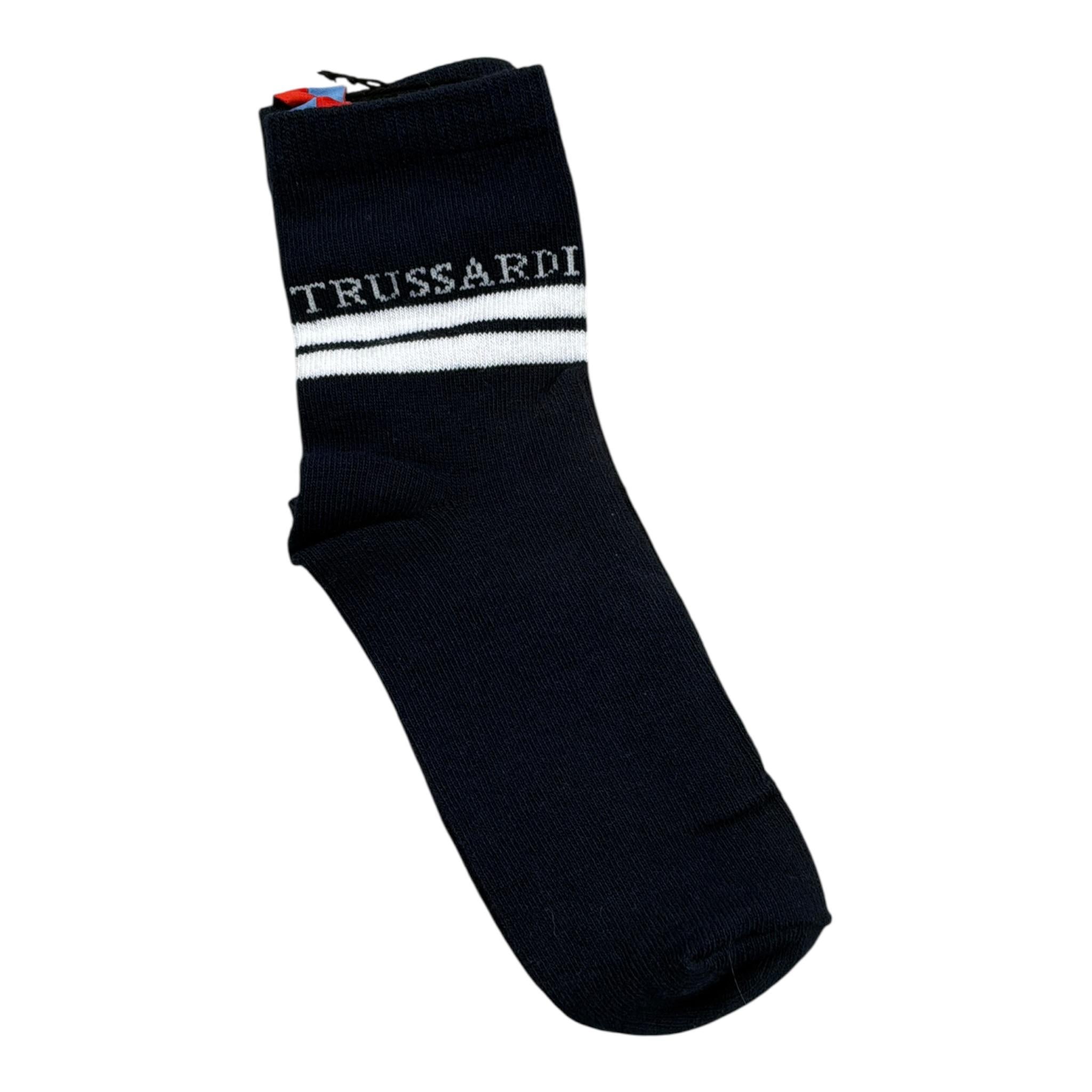 calzini tinta unita con logo JDJEJJE BLU TRUSSARDI 