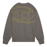 Diesel Felpa Chiusa Girocollo Tinta Unita con Logo per Bambino J02274 GRIGIO DIESEL 