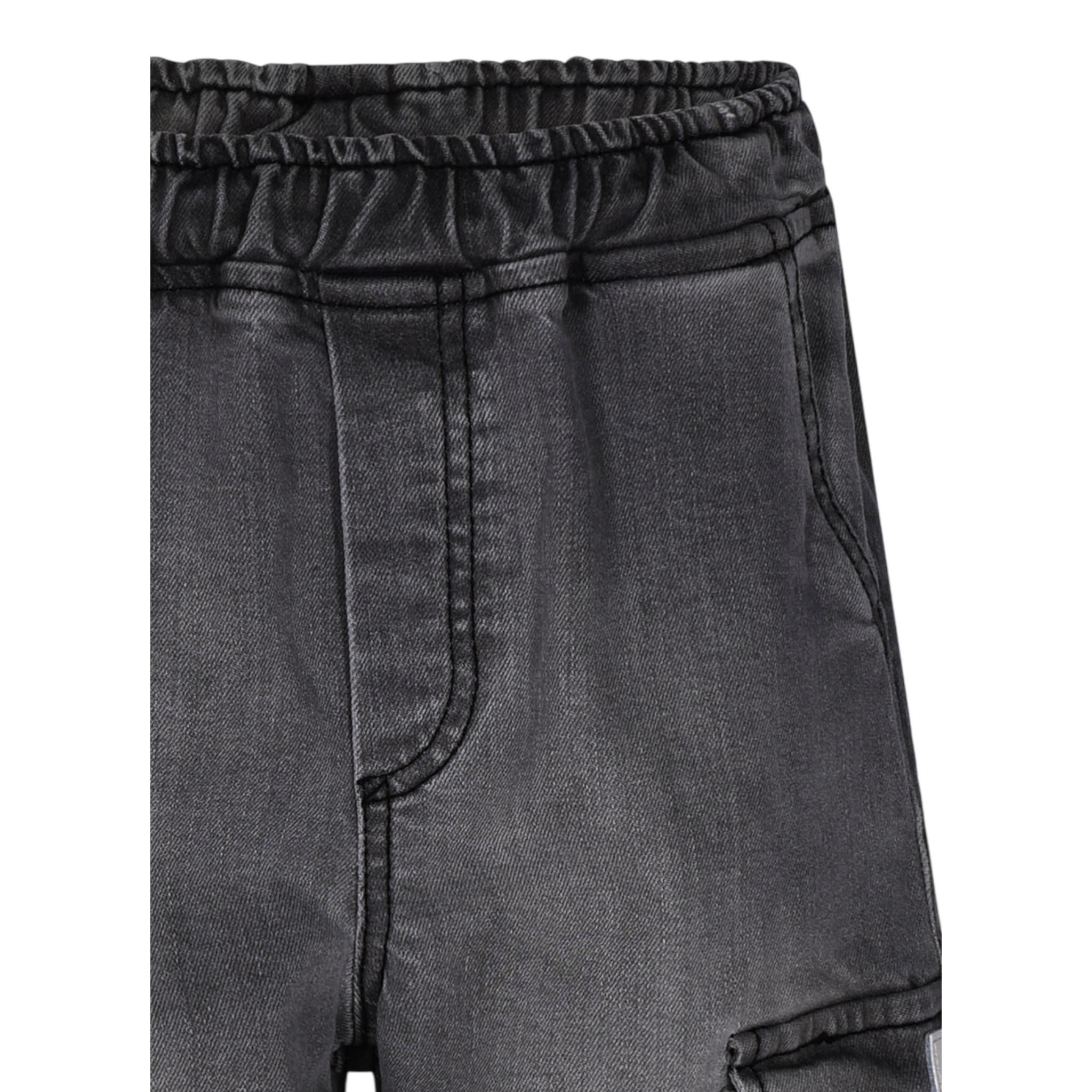 Marc Ellis Bermuda tinta unita In Denim Grigio per Bambina JMJPT01246 GRIGIO MARC ELLIS 