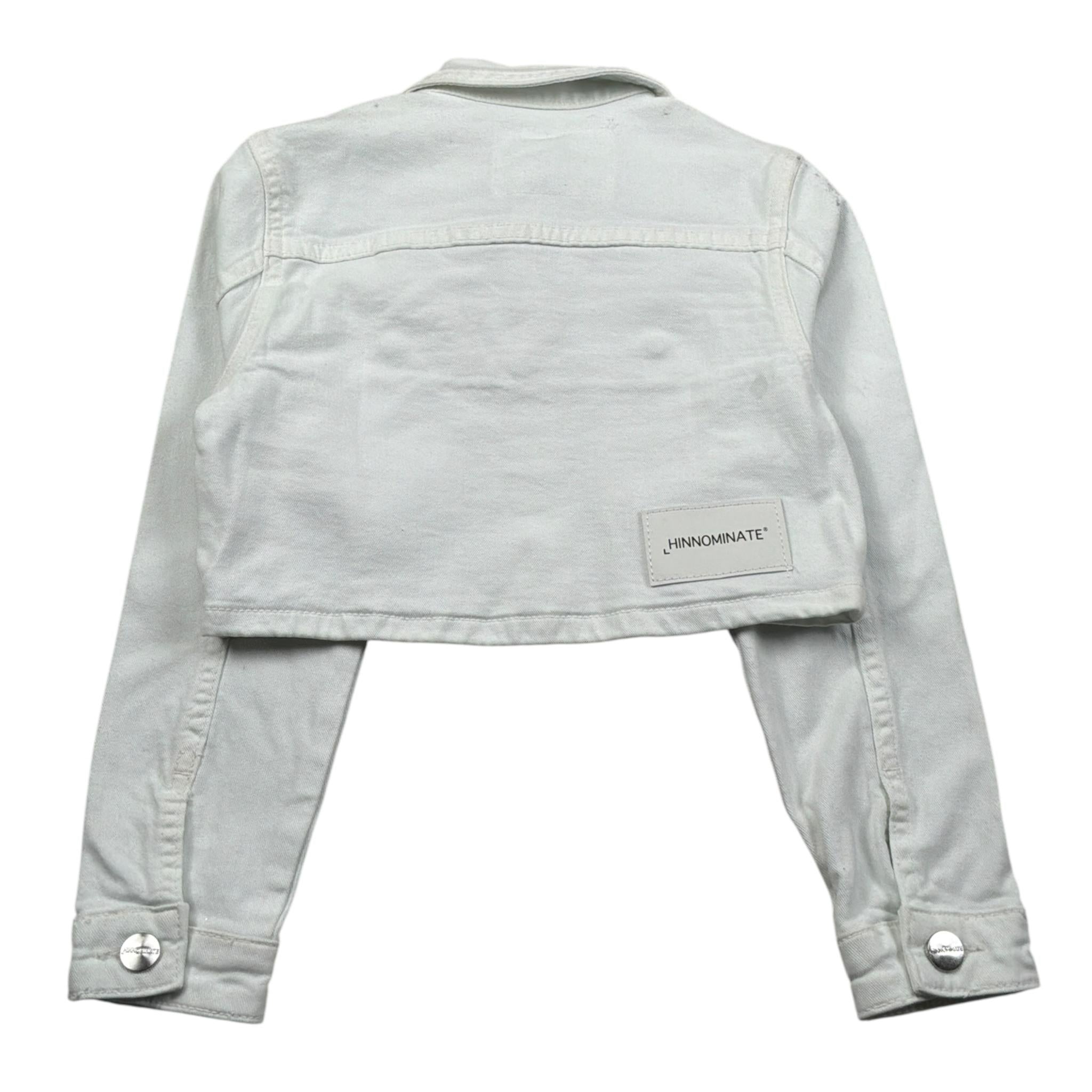 Hinnominate Giubbino tinta unita Modello Crop Bianco per Bambina 3635OY00086 BIANCO HINNOMINATE 