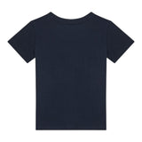 Guess T-Shirt Girocollo Tinta Unita con Stampa per Bambino N5RI20K8HM4 BLU GUESS 