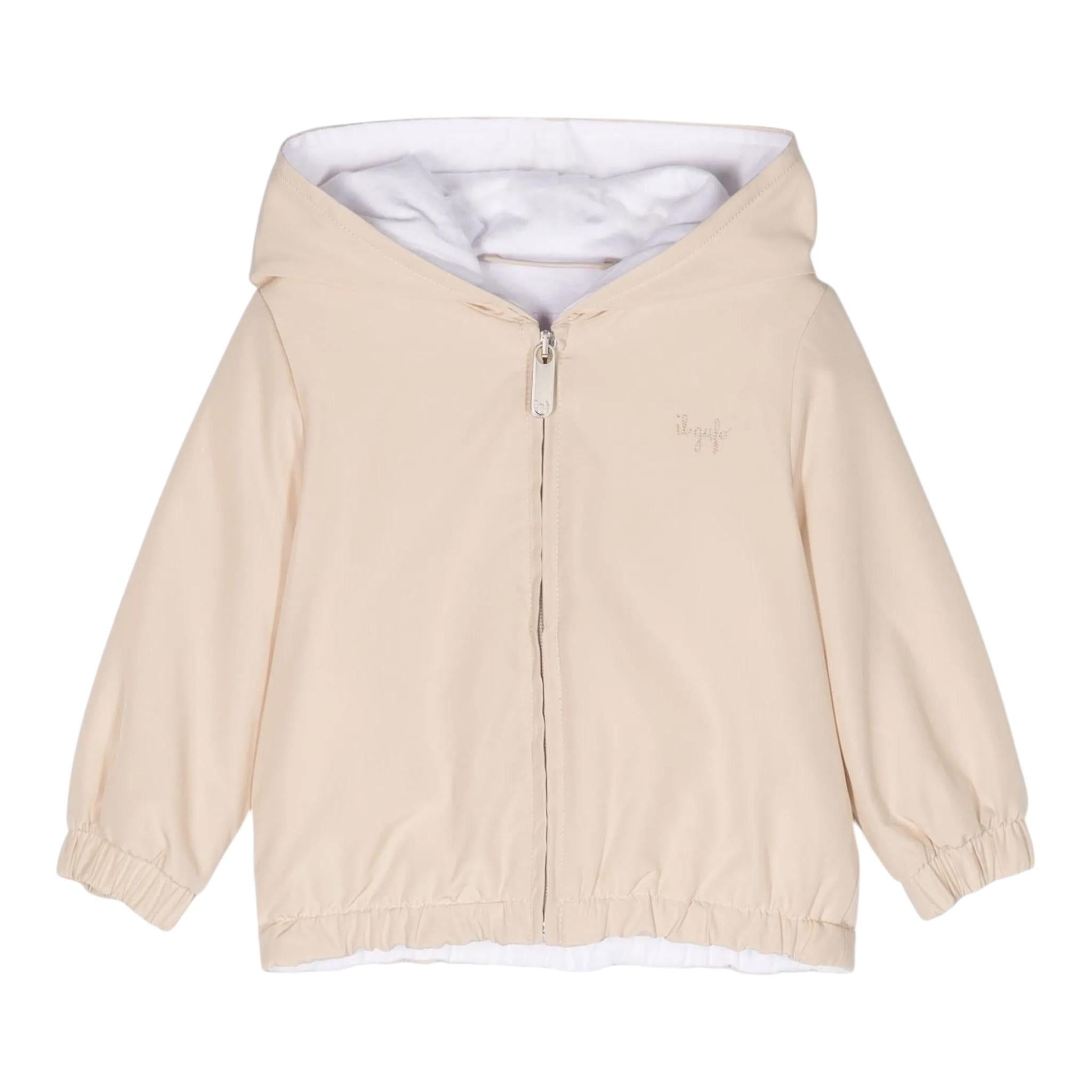 Il Gufo Giubbino Tinta Unita con Cappuccio per Neonato P25GR2240N0108 BEIGE IL GUFO 