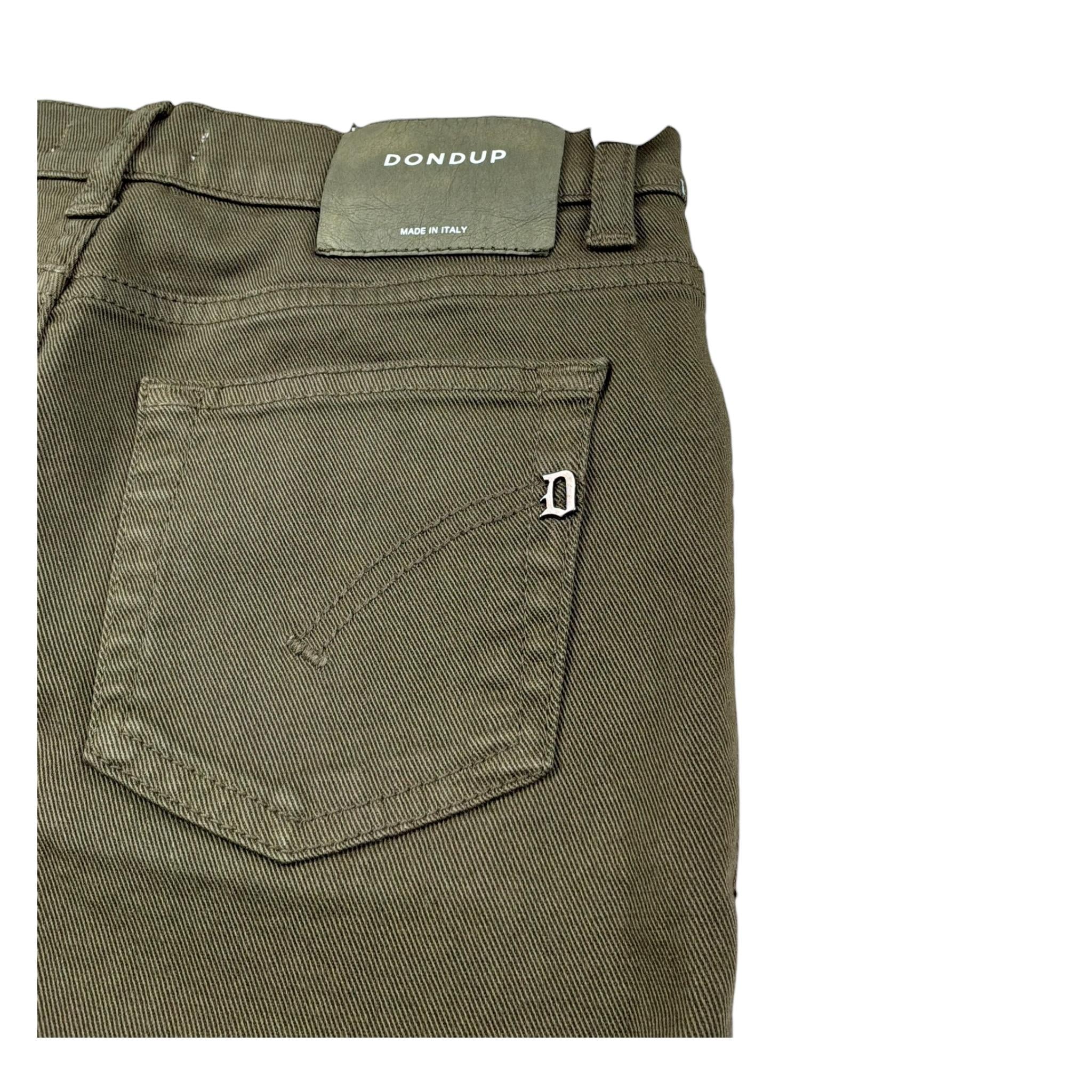 Dondup Bermuda Tinta Unita con 5 Tasche per Bambino DMBE27 VERDE DONDUP 