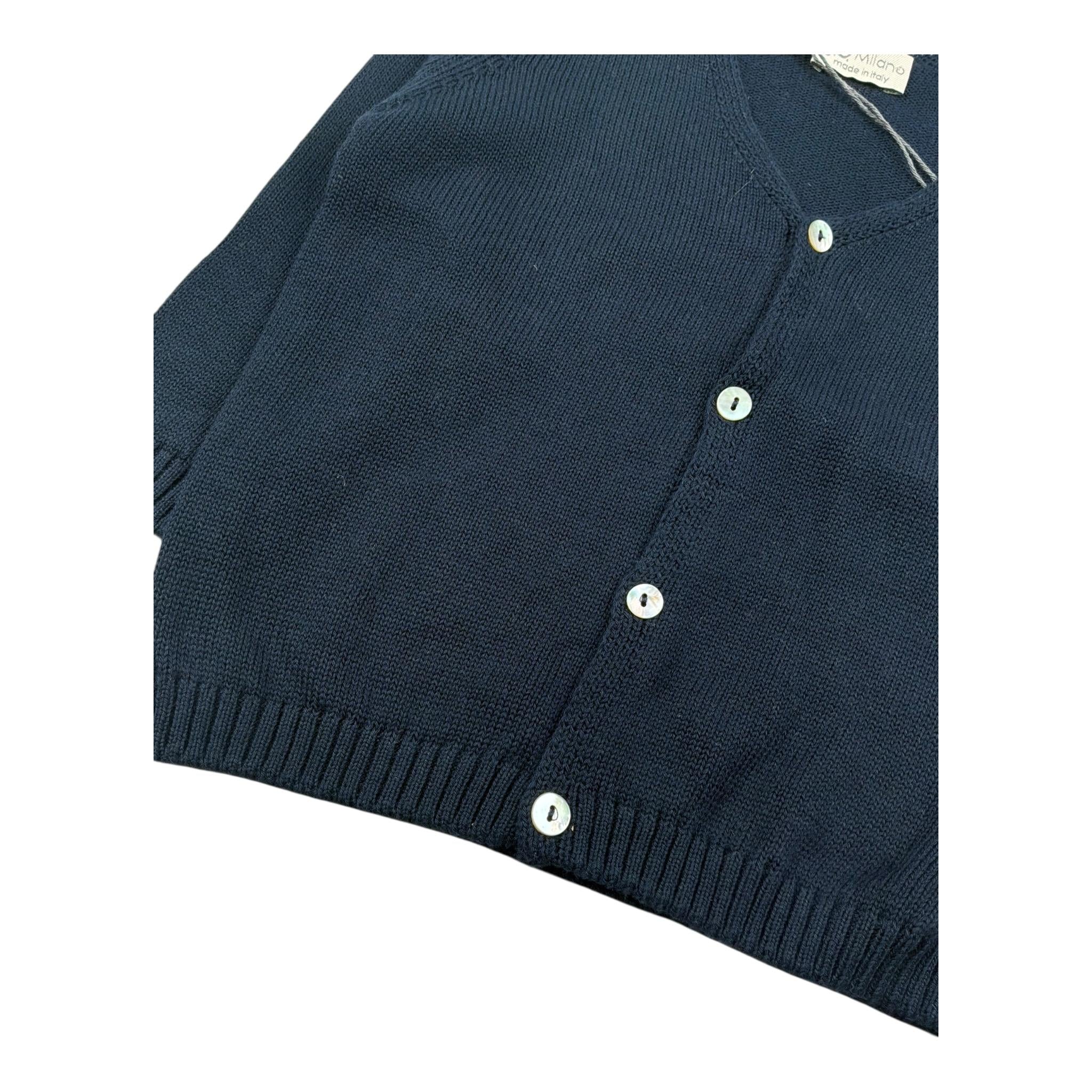 J.O. Milano Cardigan Tinta Unita Scollo A V per Neonato 573Z2 BLU J.O. MILANO 