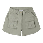 Sarabanda Short tinta unita con Girovita Regolabile Verde per Bambina 0B483 VERDE SARABANDA 