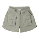 Sarabanda Short tinta unita con Girovita Regolabile Verde per Bambina 0B483 VERDE SARABANDA 