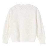 Elisabetta Franchi Cardigan Tinta Unita con Ricami per Bambina EFMA160 PANNA ELISABETTA FRANCHI 