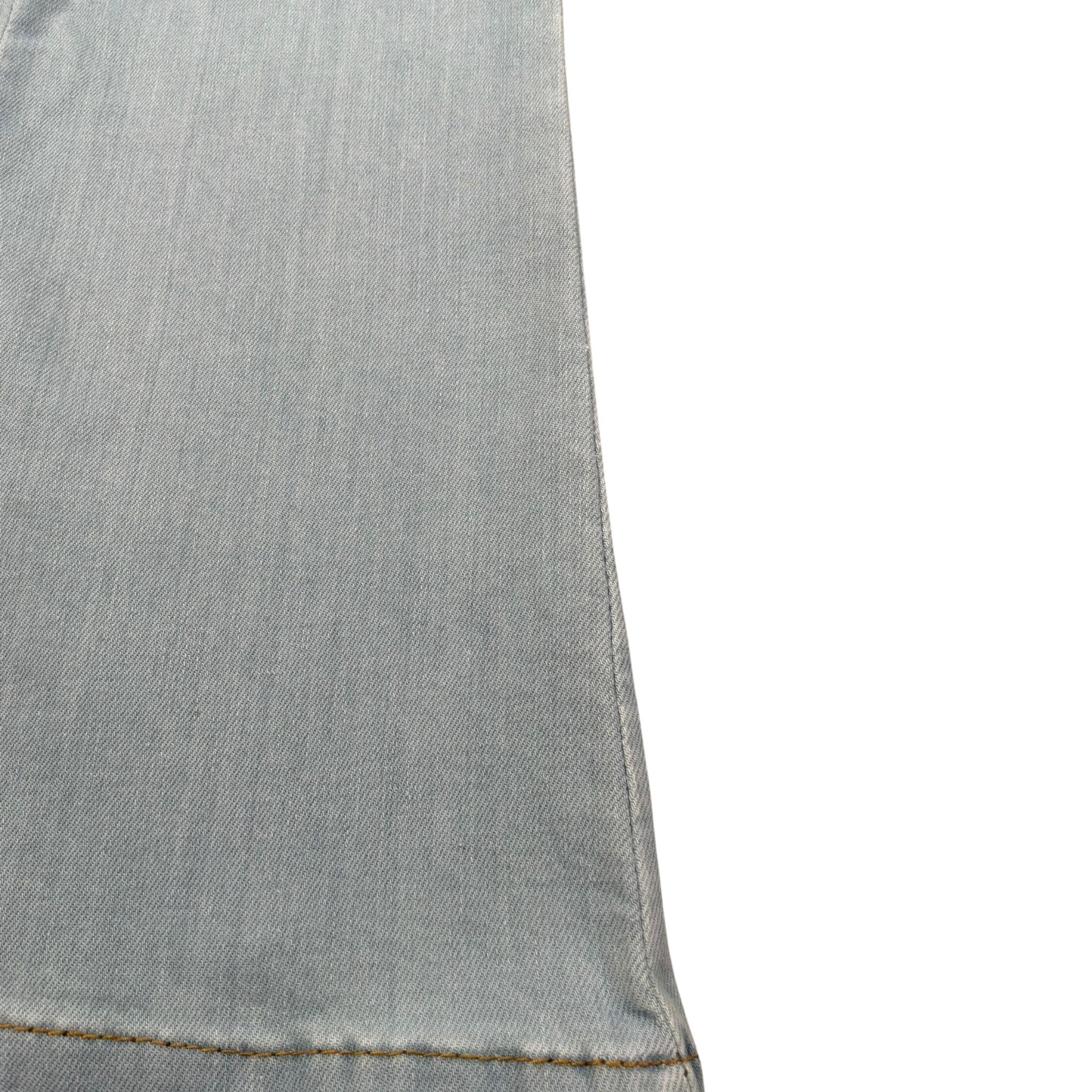 Kaos Jeans Tinta Unita Modello A Zampa per Bambina KS132 AZZURRO KAOS 