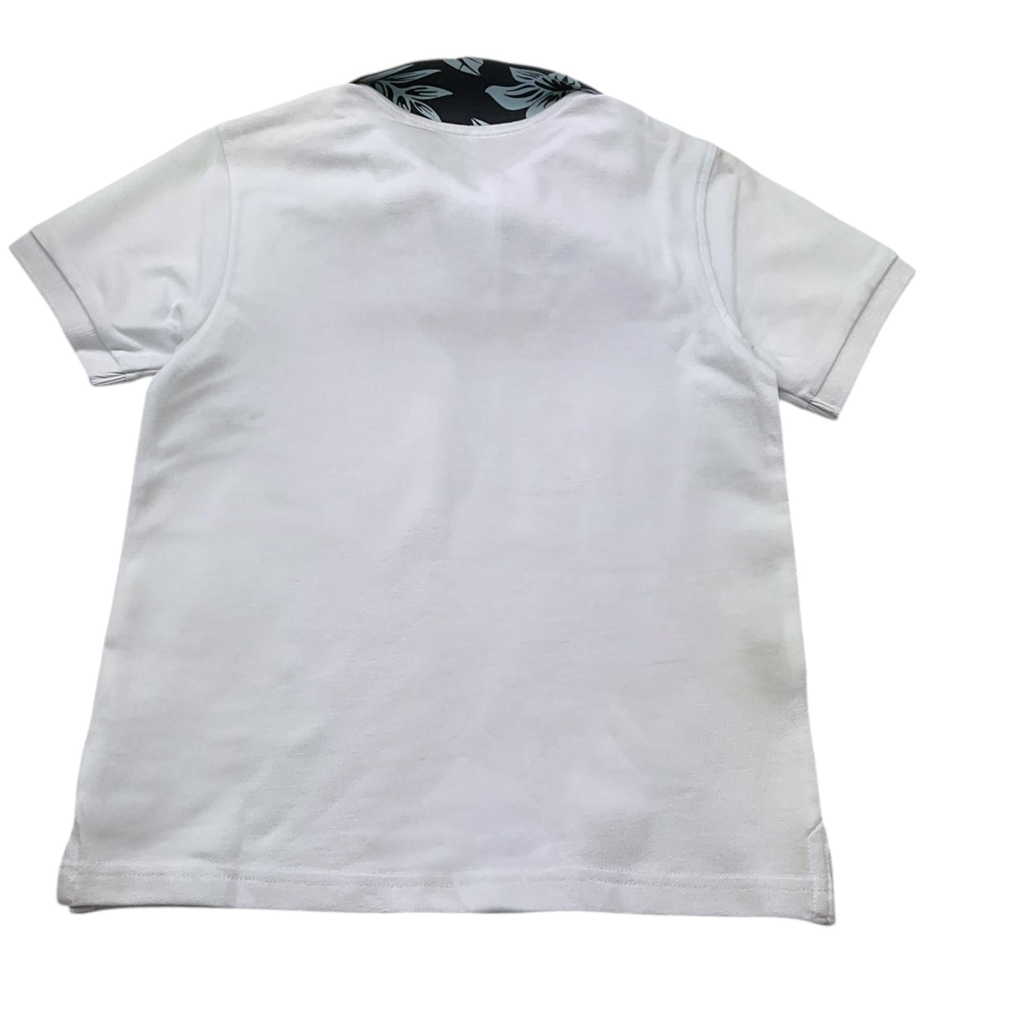 Sun68 Polo Mezza Manica Tinta Unita con Logo per Bambino A35315 BIANCO SUN68 