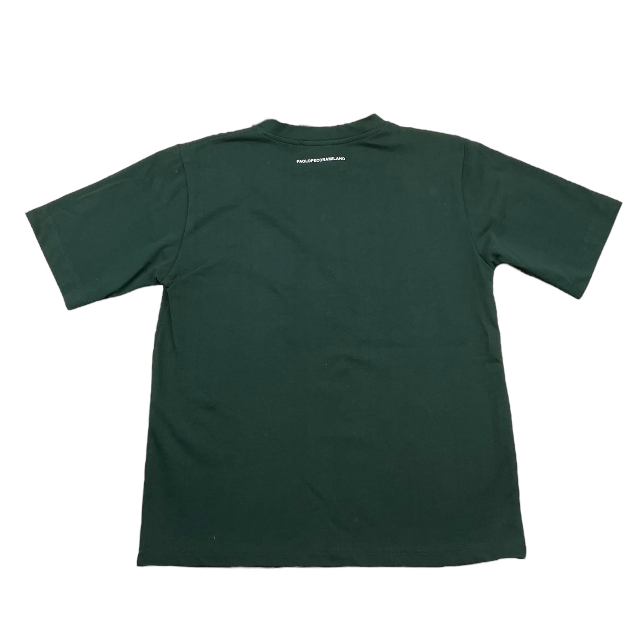 PAOLO PECORA t-shirt girocollo tinta unita  Verde per Bambino PP4124 VERDE PAOLO PECORA 