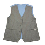 MANILA GRACE gilet tinta unita con fantasia a righe Grigio per Bambina MFJF24J141 GRIGIO MANILA GRACE 