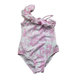 Saint Barth Costume Intero Monospalla Tinta Unita per Bambina CARIN1 BIANCO SAINT BARTH 