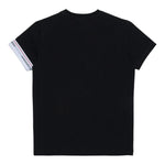 DSQUARED2 t-shirt girocollo tinta unita con logo alla manica Nero per Bambino DQ2480 NERO DSQUARED2 