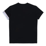 DSQUARED2 t-shirt girocollo tinta unita con logo alla manica Nero per Bambino DQ2480 NERO DSQUARED2 