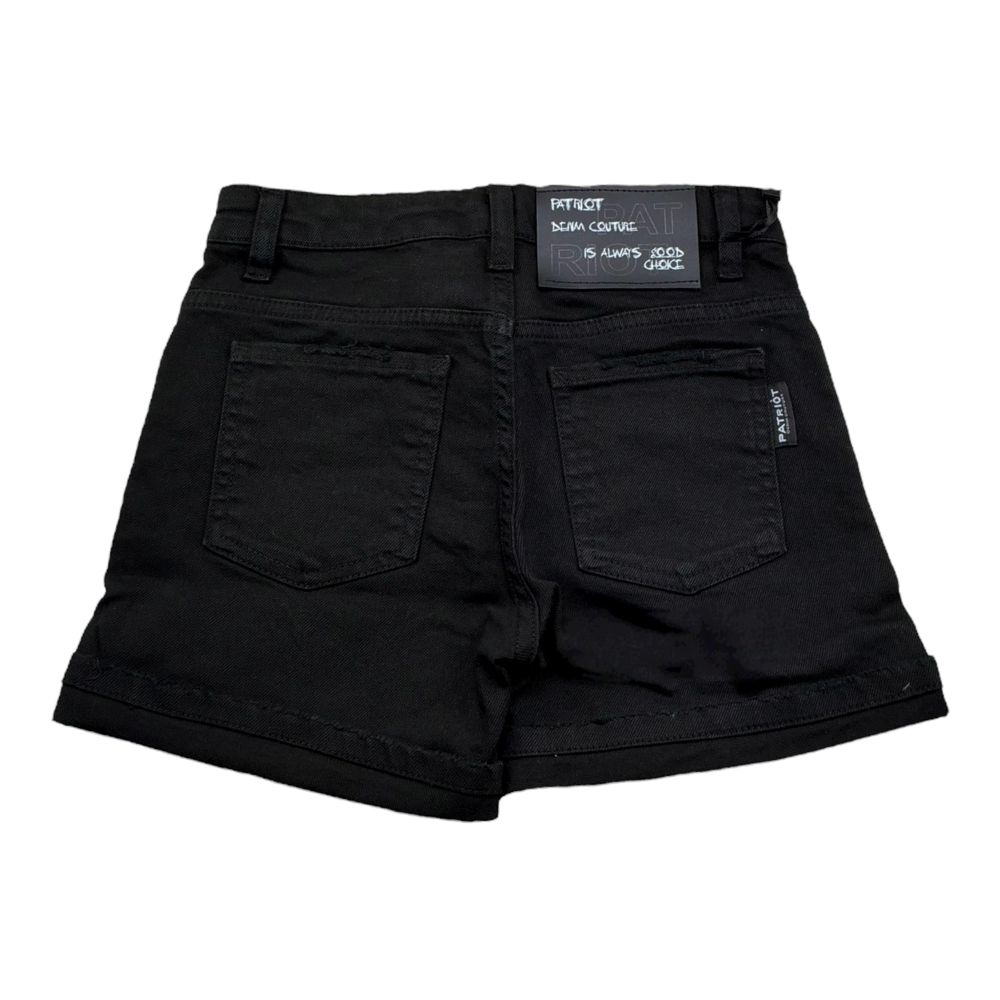 Patriot Bermuda Tinta Unita con Girovita Regolabile per Bambino PJ5S2SPCK06 NERO PATRIOT 