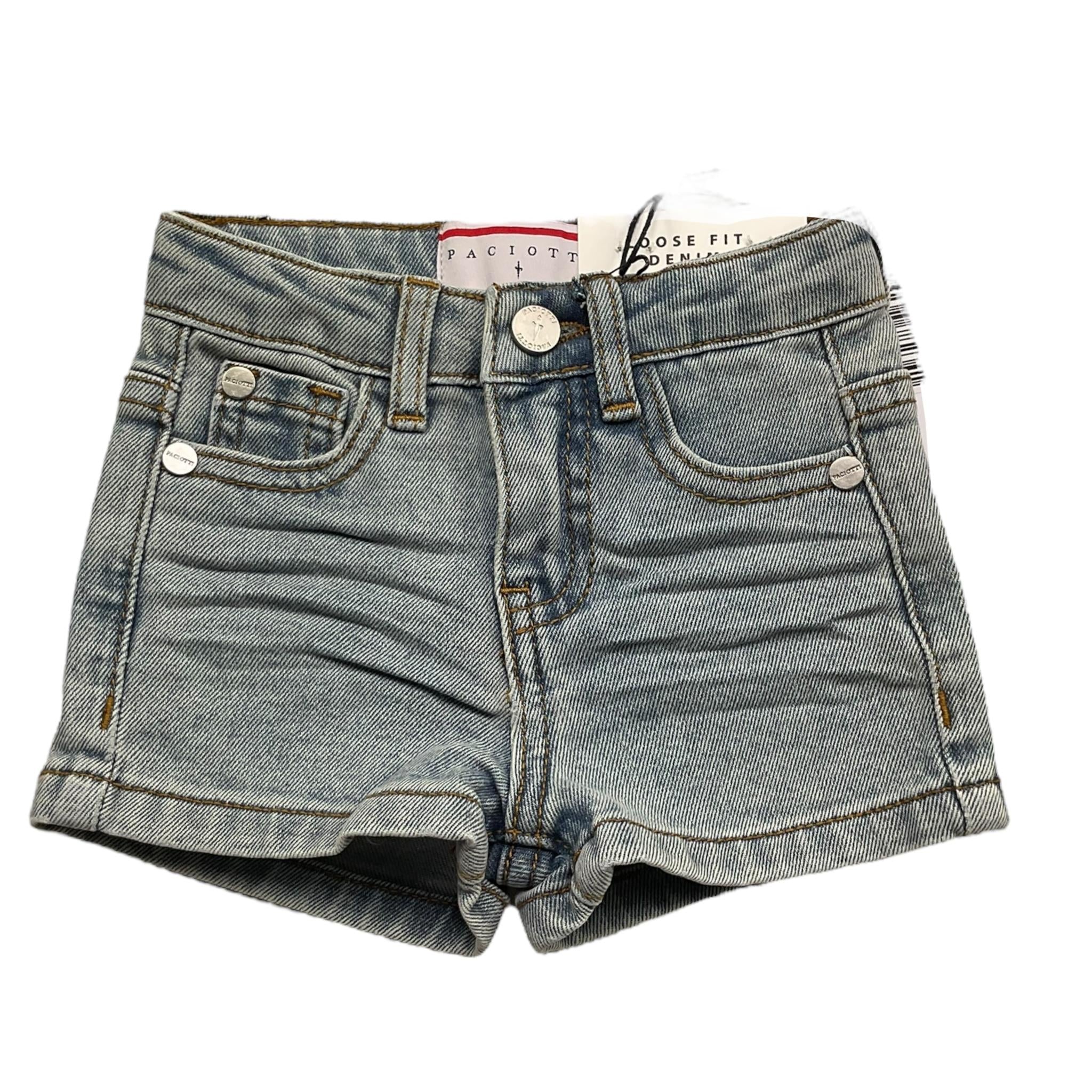 Cesare Paciotti Bermuda In Denim Tinta Unita per Neonato BMP5161B AZZURRO CESARE PACIOTTI 