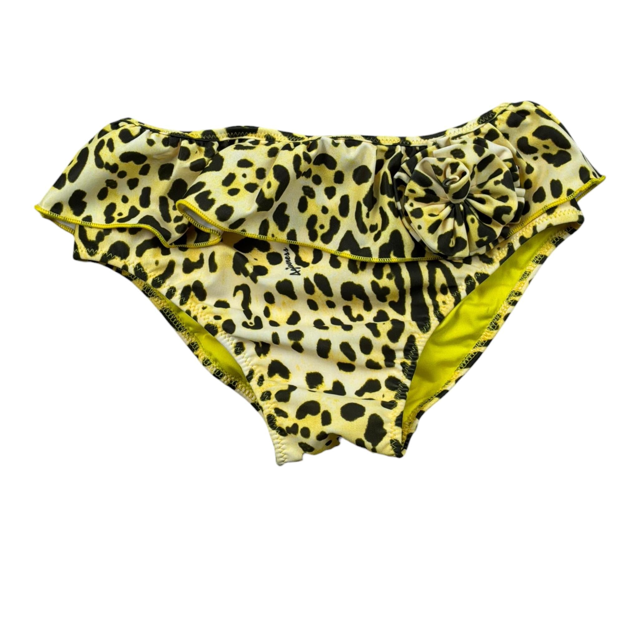 4Giveness Costume Modello Slip Tinta Unita Fantasia Maculata per Bambina FGBN3953 GIALLO 4GIVENESS 