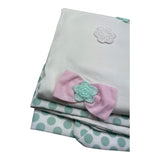 I Delfi Coperta Tinta Unita Fantasia Pois E Ricami per Neonata 25P5146 BIANCO I DELFI 