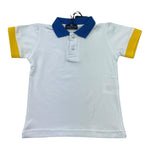 Manuel & Frank Polo Mezza Manica Tinta Unita con Colletto In Contrasto per Bambino MF7338B BIANCO MANUEL & FRANK 