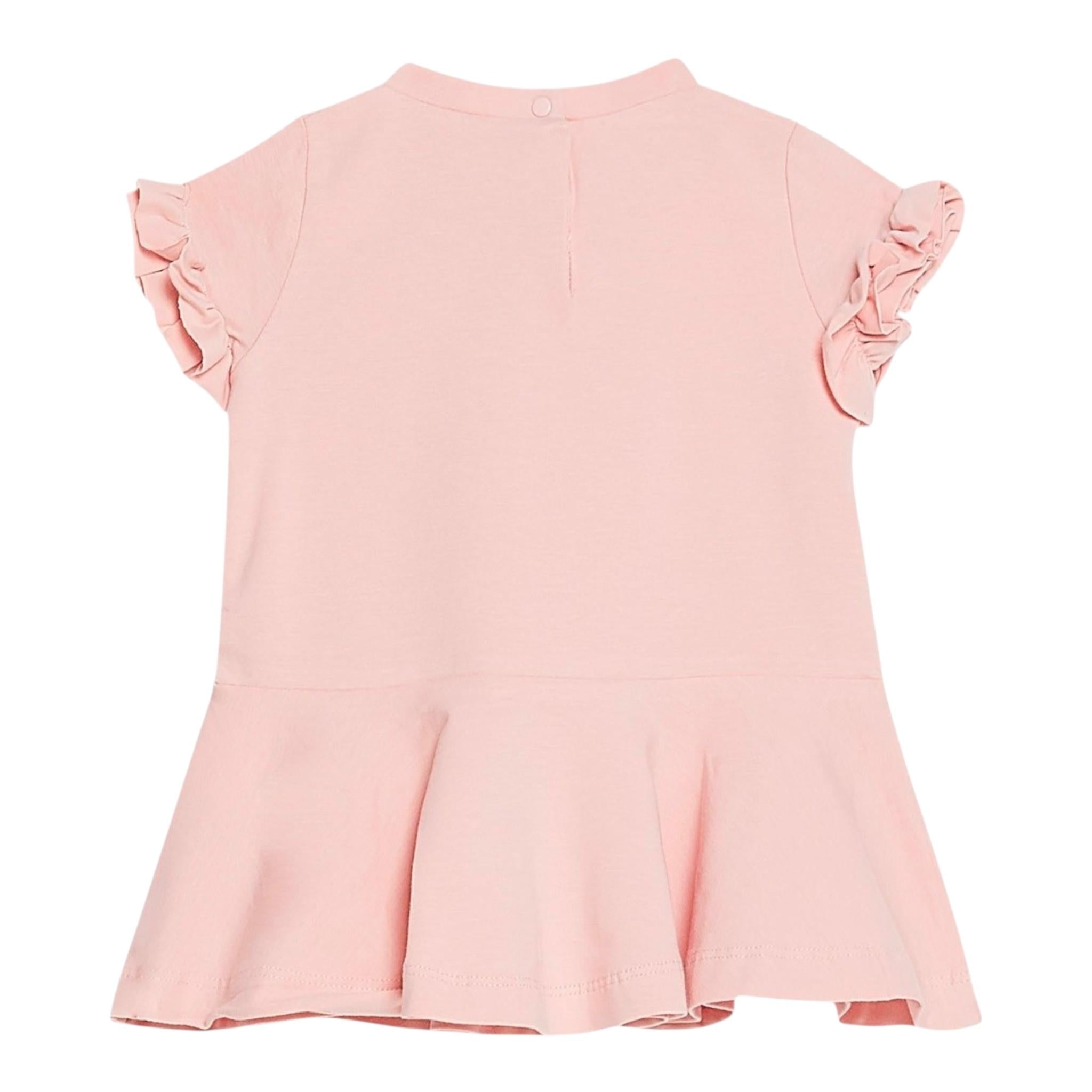 Liu Jo Abito Mezza Manica Tinta Unita con Stampa per Neonata KA3163 ROSA LIU JO 