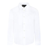 EMPORIO ARMANI camicia tinta unita con logo Bianco per Bambino 8N4CJ0 BIANCO EMPORIO ARMANI 