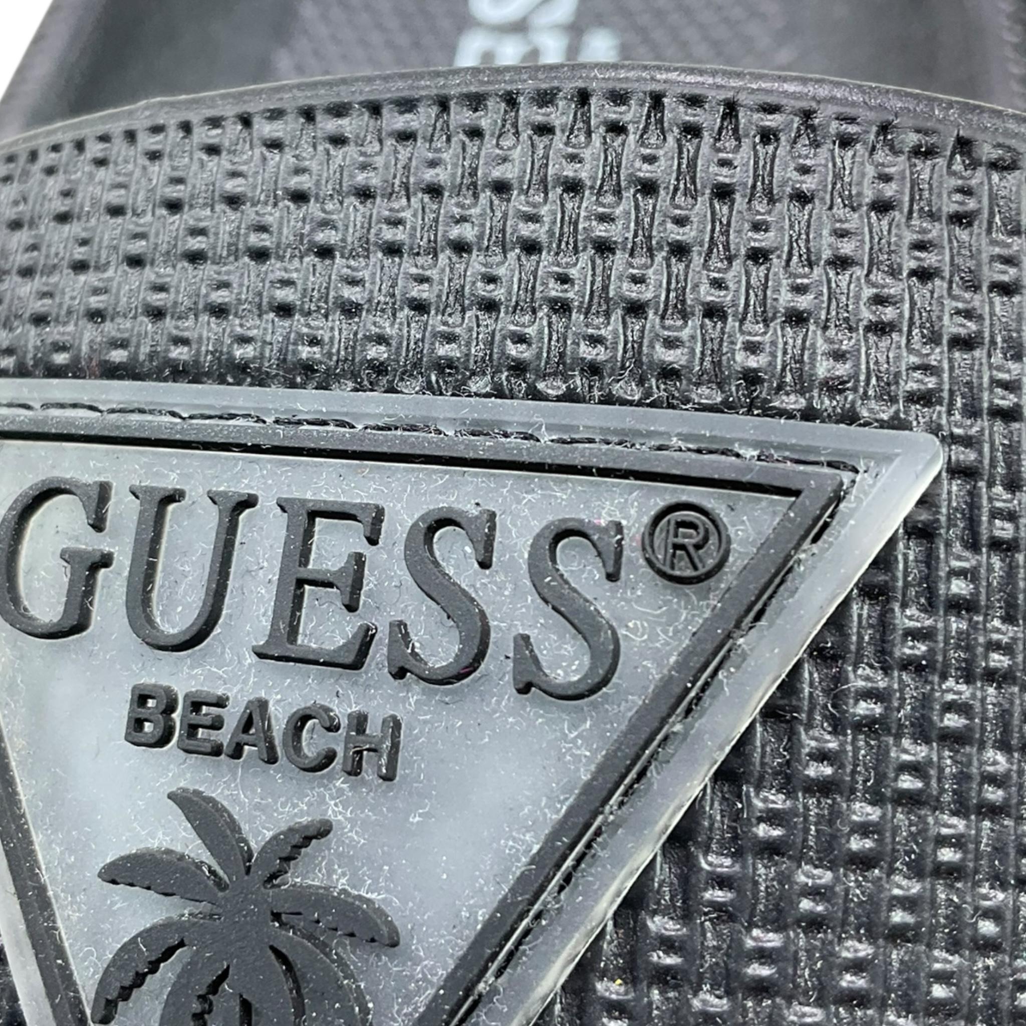 Guess Ciabatte Tinta Unita con Logo per Bambina H5GZ03WG5X0 NERO GUESS 