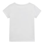 Guess T-Shirt Girocollo Tinta Unita con Stampa per Bambina A5GI02K6YW4XXJ BIANCO GUESS 