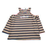 Gaelle T-Shirt Fantsia A Righe con Apertura Sulle Spalle Multicolor per Bambina 2746T00049 MULTICOLOR GAELLE 