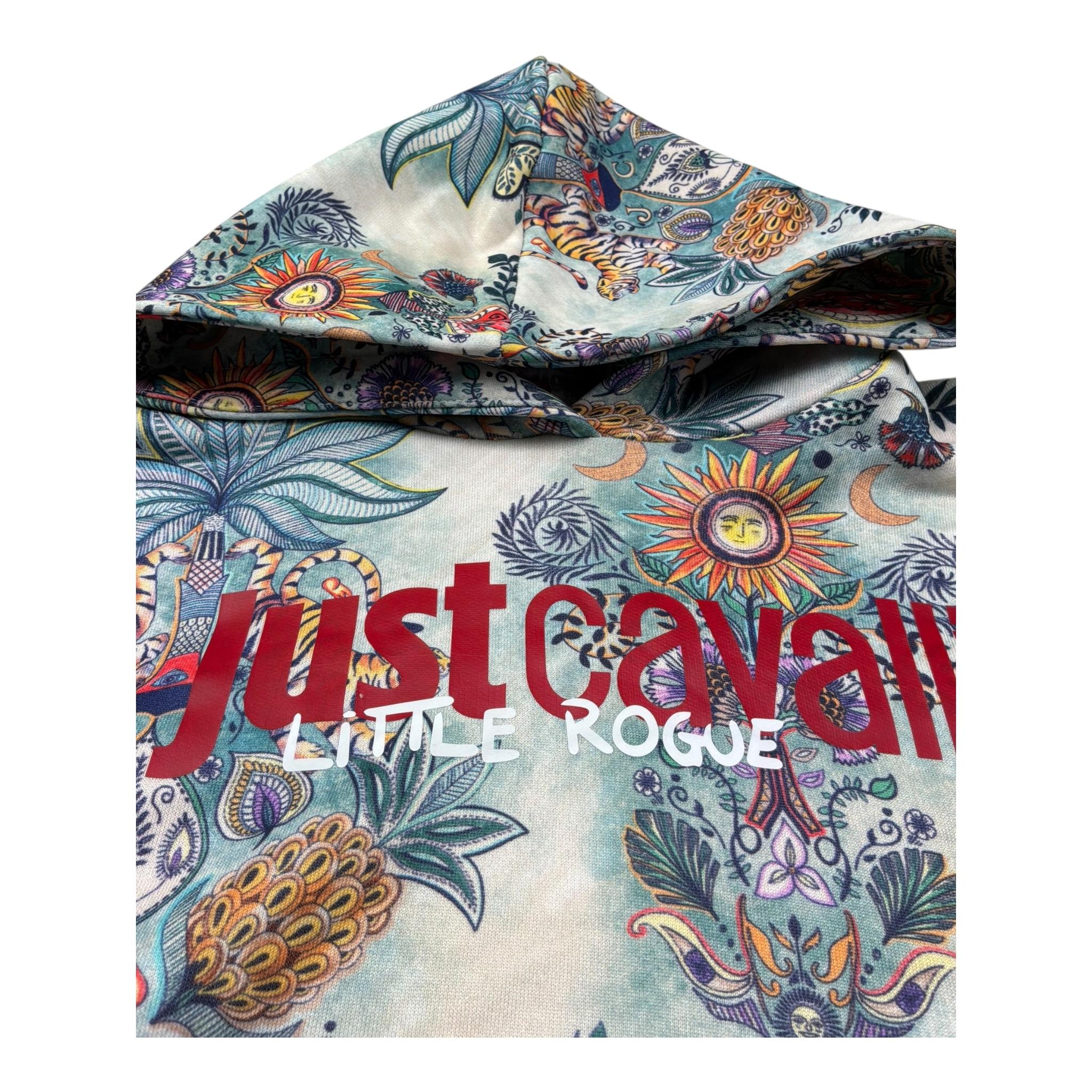 Just Cavalli Felpa Chiusa con Cappuccio Stampa Fantasia per Bambina JGP26116FE MULTICOLOR JUST CAVALLI 