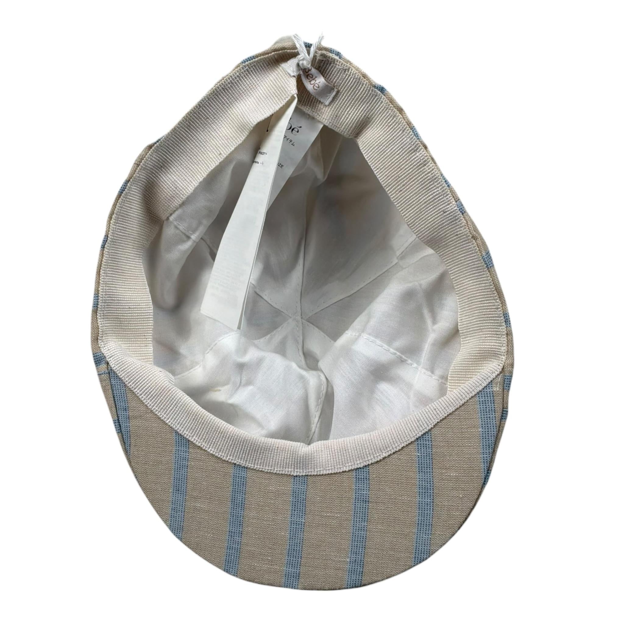 Le Bebe Cappello Tinta Unita Fantasia A Righe per Neonato LBB4943 BEIGE LE BEBE 