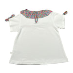 Laranjinha T-Shirt Tinta Unita con Colletto per Neonata 92907V5863L67 BIANCO LARANJINHA 