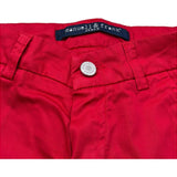 Manuel & Frank Bermuda Tinta Unita con Girovita Regolabile per Bambino MF2030B ROSSO MANUEL & FRANK 