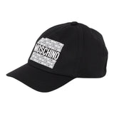 Moschino Berretto Tinta Unita con Stampe Logo per Neonato HOX00W NERO MOSCHINO 