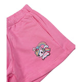Mousse Short Tinta Unita con Elastico In Vita per Bambina UNILEOX ROSA MOUSSE 