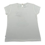 Magil T-Shirt Girocollo tinta unita con Stampa Bianco per Bambina FN26070 BIANCO MAGIL 