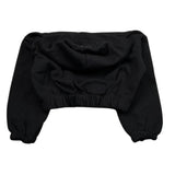 Hinnominate Felpa Tinta Unita con Stampa E Cappuccio per Bambina 3641FY00031 NERO HINNOMINATE 