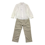 BARCELLINO completo 3pz camicia-pantalone-papillons Bianco per Neonato 105605L BIANCO BARCELLINO 