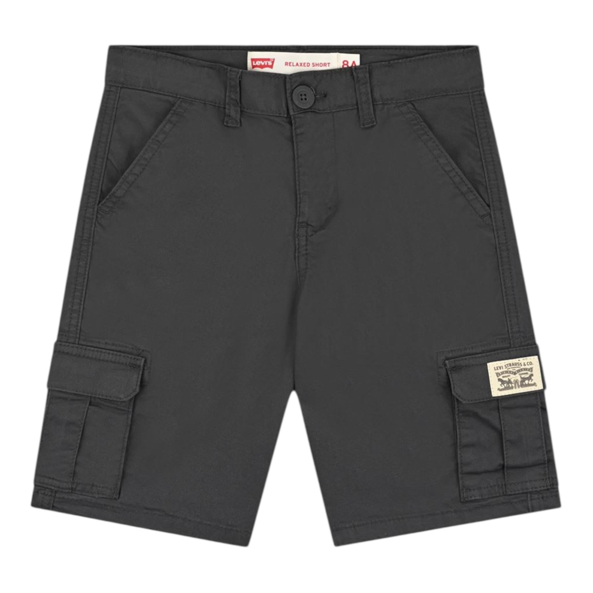 Levi'S Bermuda Tinta Unita con Tasconi per Bambino 8EM381 NERO LEVI'S 
