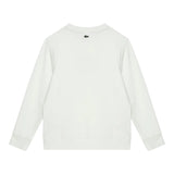 LACOSTE felpa chiusa girocollo tinta unita cn logo Panna per Bambino SJ3005 PANNA LACOSTE 