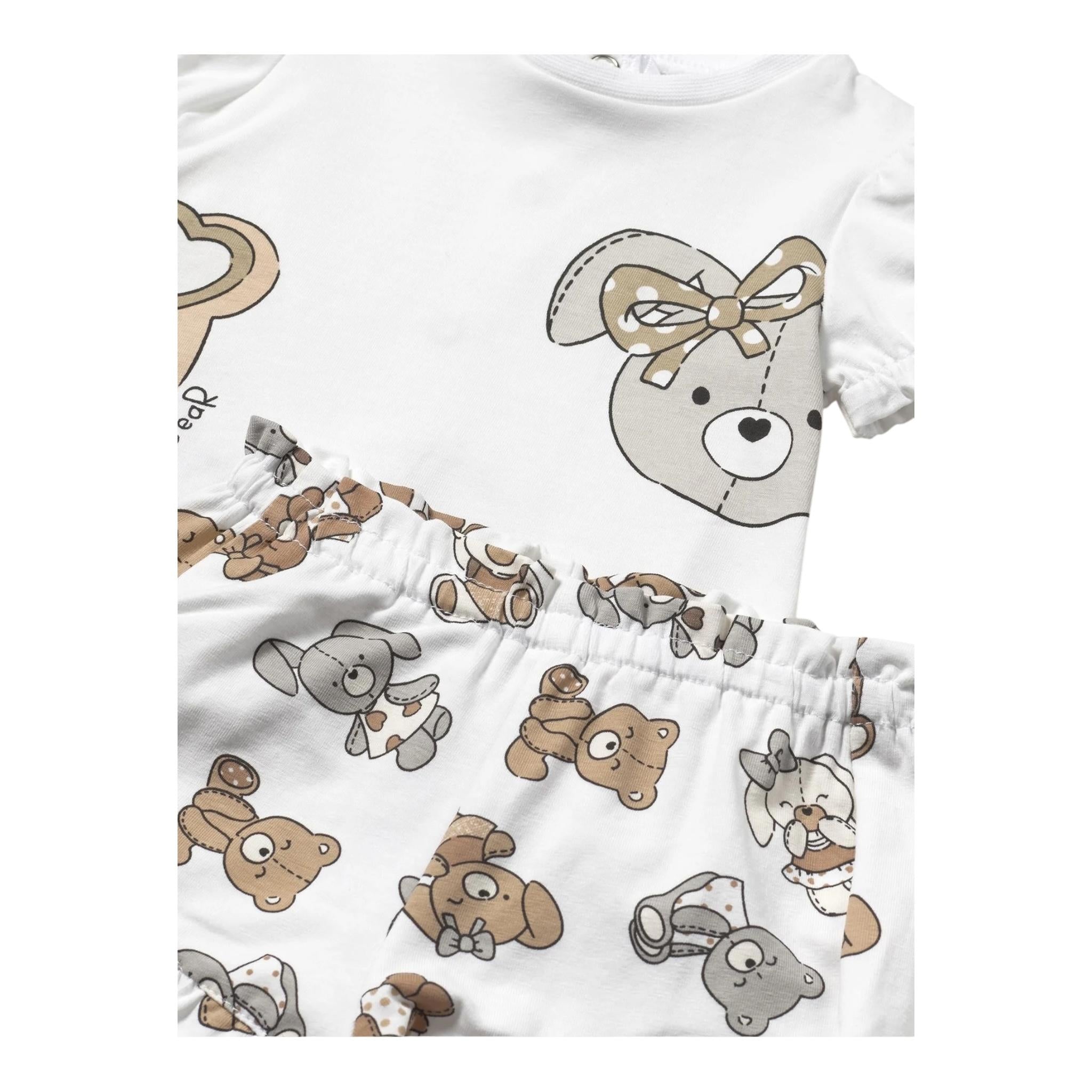 Mayoral Completo 2 Pezzi T-Shirt-Culotte per Neonata 1256 BIANCO MAYORAL 